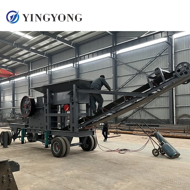 btma limestone stone mobile big capacity diesel jaw crusher with vibrating screen belt conveyor machine for egypt baxter etc.