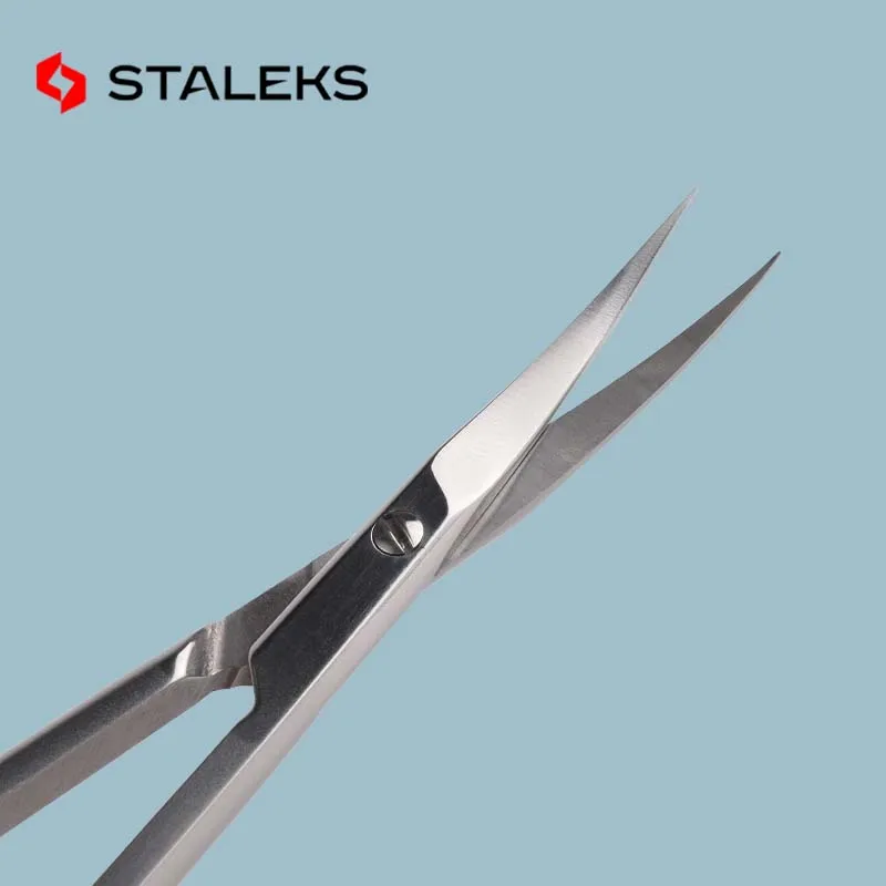 staleks European Russian style dead skin scissors curved tip scissors Stainless Steel Barb nail tools