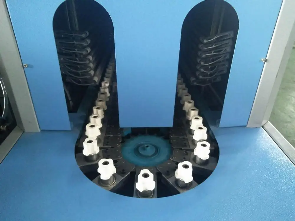 Updated 4 Cavities Auto Dropped Semi Automatic PET Blowing Machine For Preform