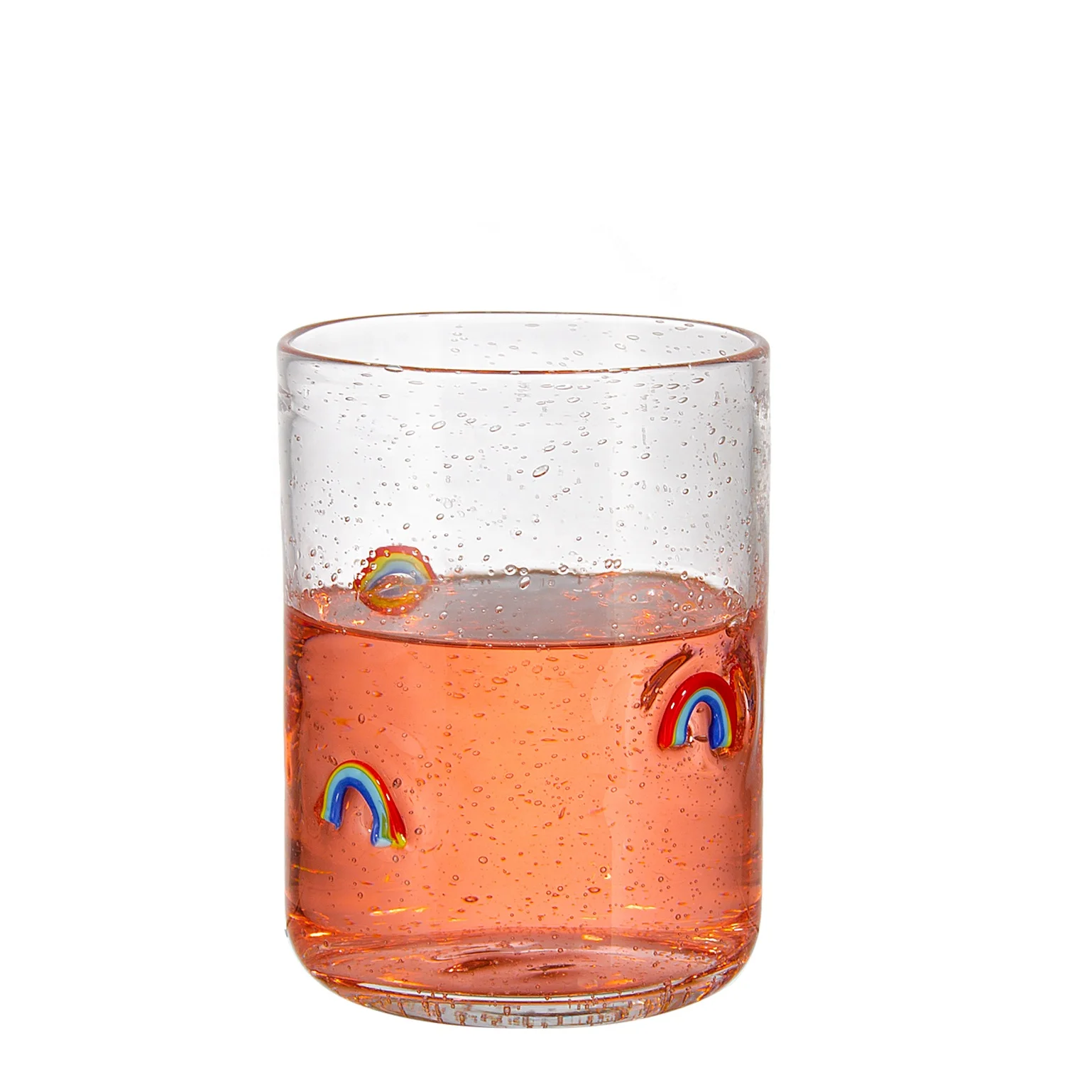 Samyo Mexican Christmas Colored Cartoon Pattern Bubble drinking Juice glass Highball Water Glasses cup