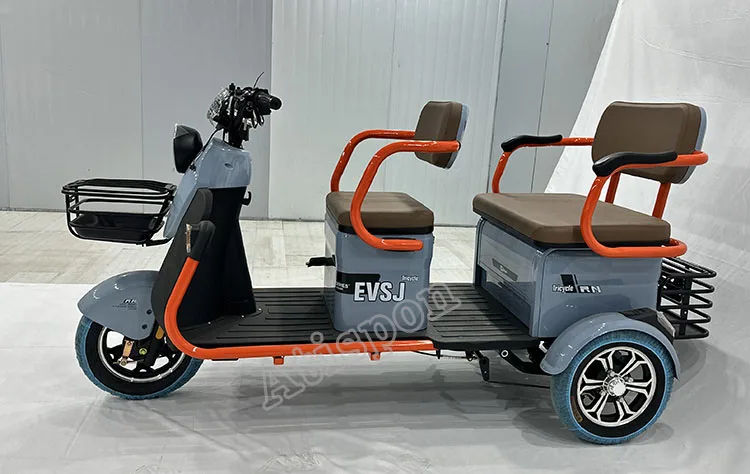 2024 новый трехколесный грузовой скутер с сертификатом EEC 60 В открытым кузовом