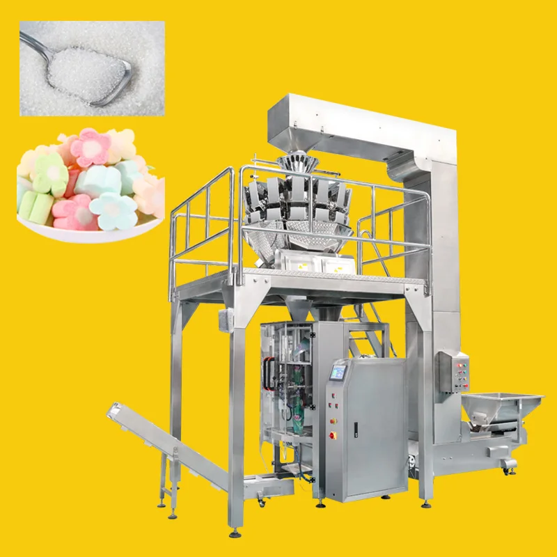 sales  Soy Rice Rock Sugar Peanut Cotton candy Salt Granule packaging machine