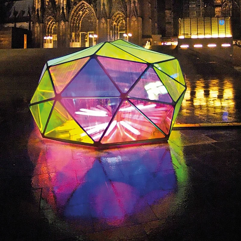 Радужная дихроическая пленка самоклеящаяся стеклянная Защитная отражающая Ослепительная для