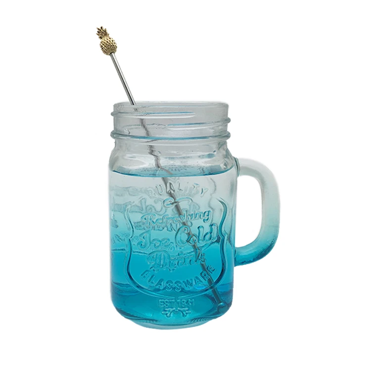 Customized logo silver gold metal zinc alloy bar spoon swizzle sticks pineapple cocktail stirrer for drinking