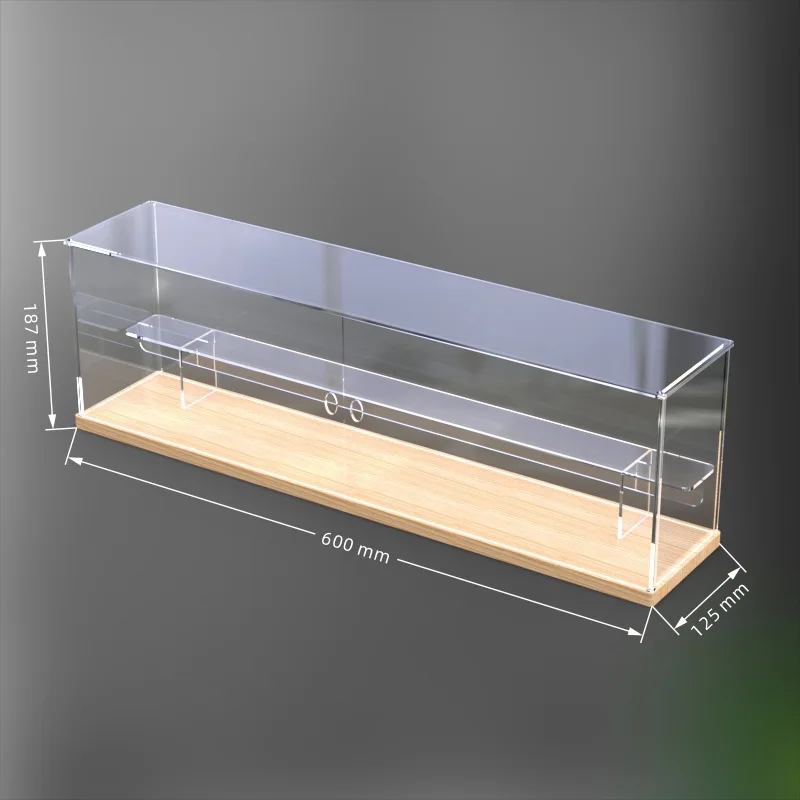 Acrylic high transparent toy model garage kit display box lid dust prevention splicing receiving box