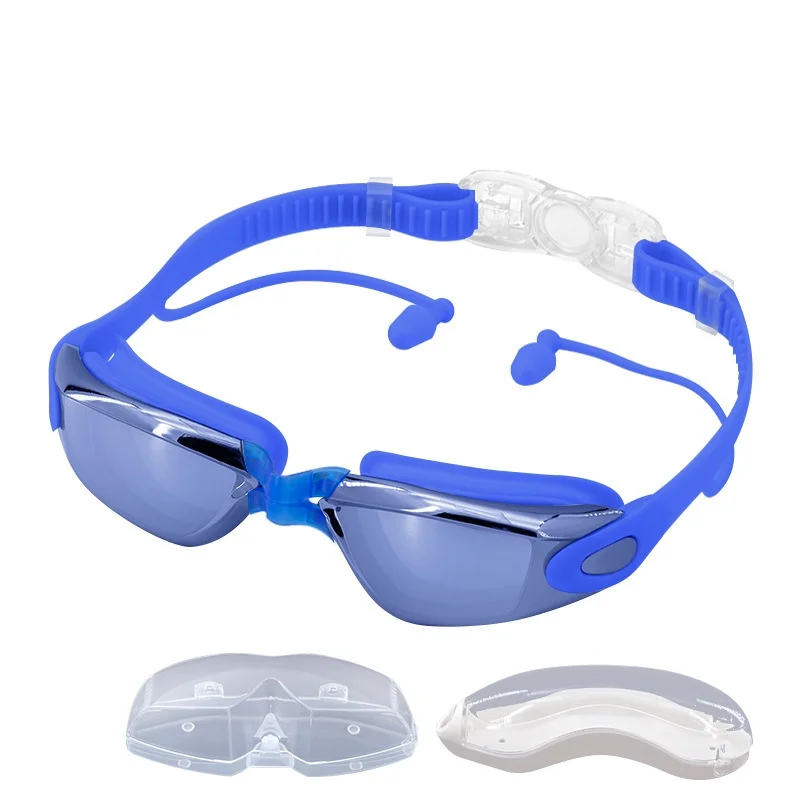 Wholesale Fashionable Silicone Swimming Goggles Waterproof and Anti-Fog Design for Men Women Adults for Diving