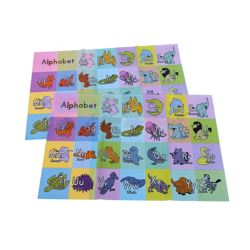 Custom print disposable 12x14 Inch BPA free table mat disposable stick on placemats for baby kids restaurant