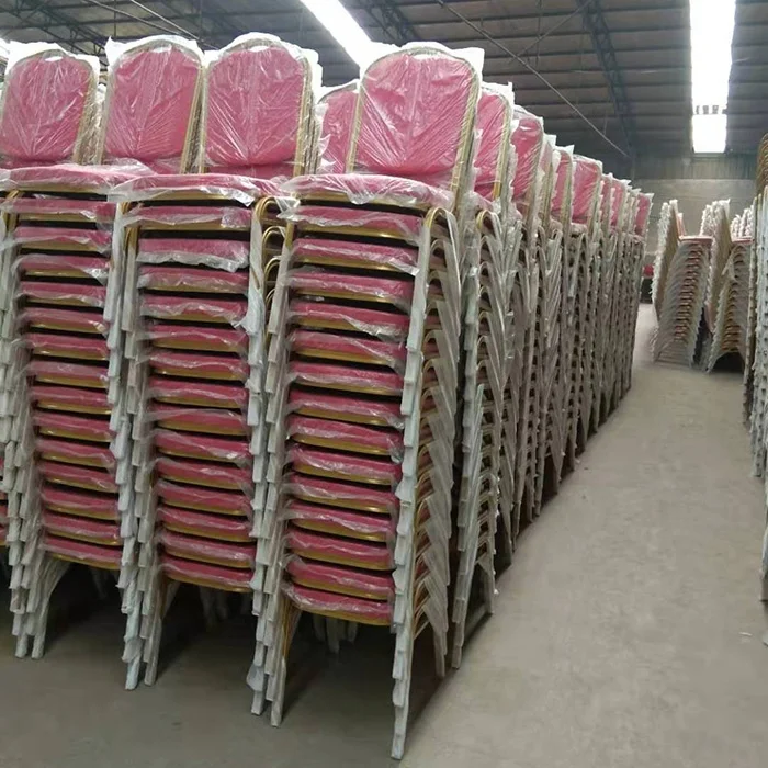 Горячая Распродажа недорогой используется стул для ресторана золотого цвета торжественных мероприятий и свадеб Штабелируемый металлический
