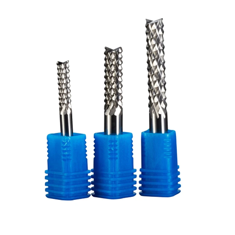 carbide end mill manufacturer corner radius end mill  with different color end mill package box