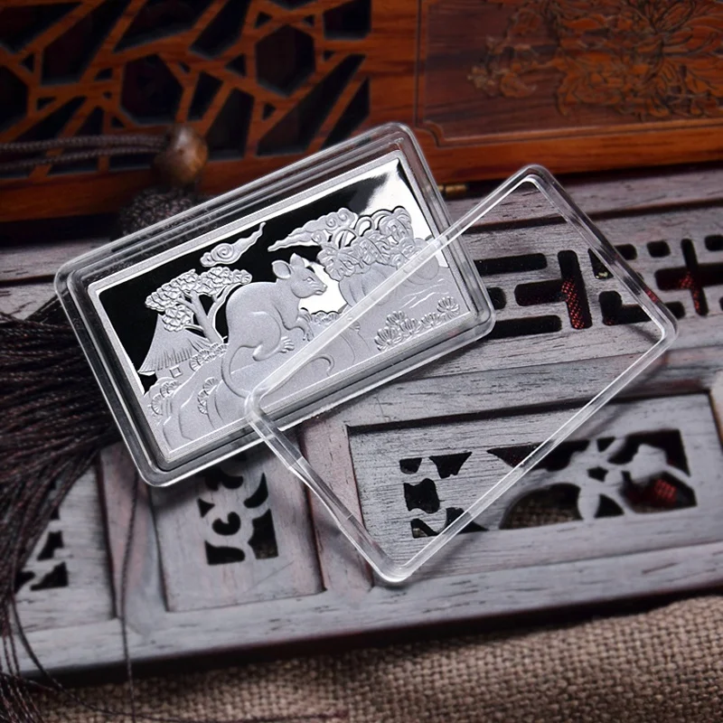 Wholesale Custom Fine Pure Silver Ag 999 1 Oz Bullion Bars with Logo Engraved