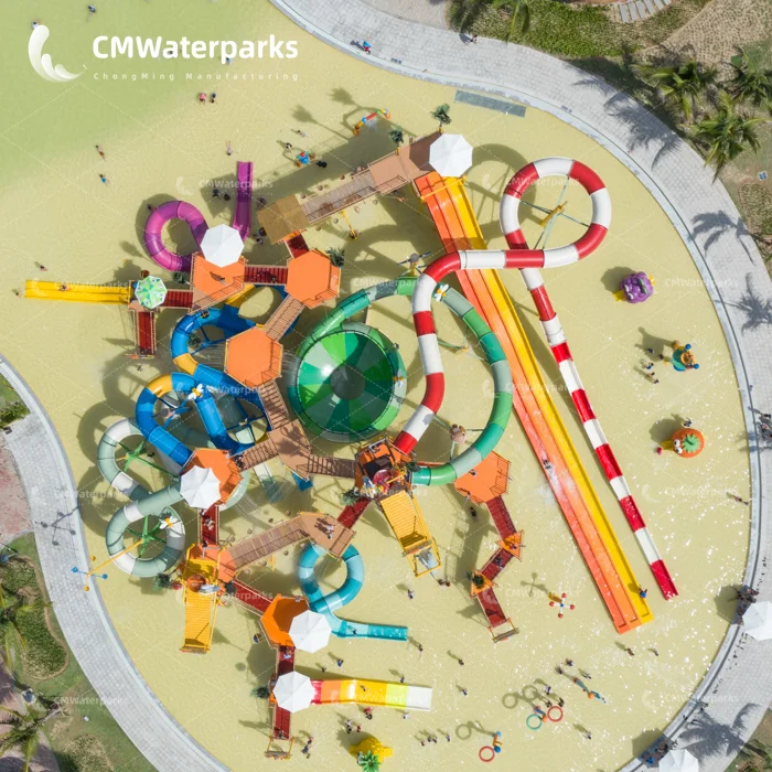large  outdoor  fiberglass  water park toy combination   for sale