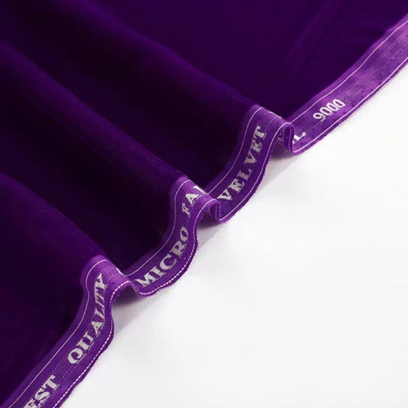 RTS 100% Polyester Custom Color Velvet 9000 Micro Velvet Fabric