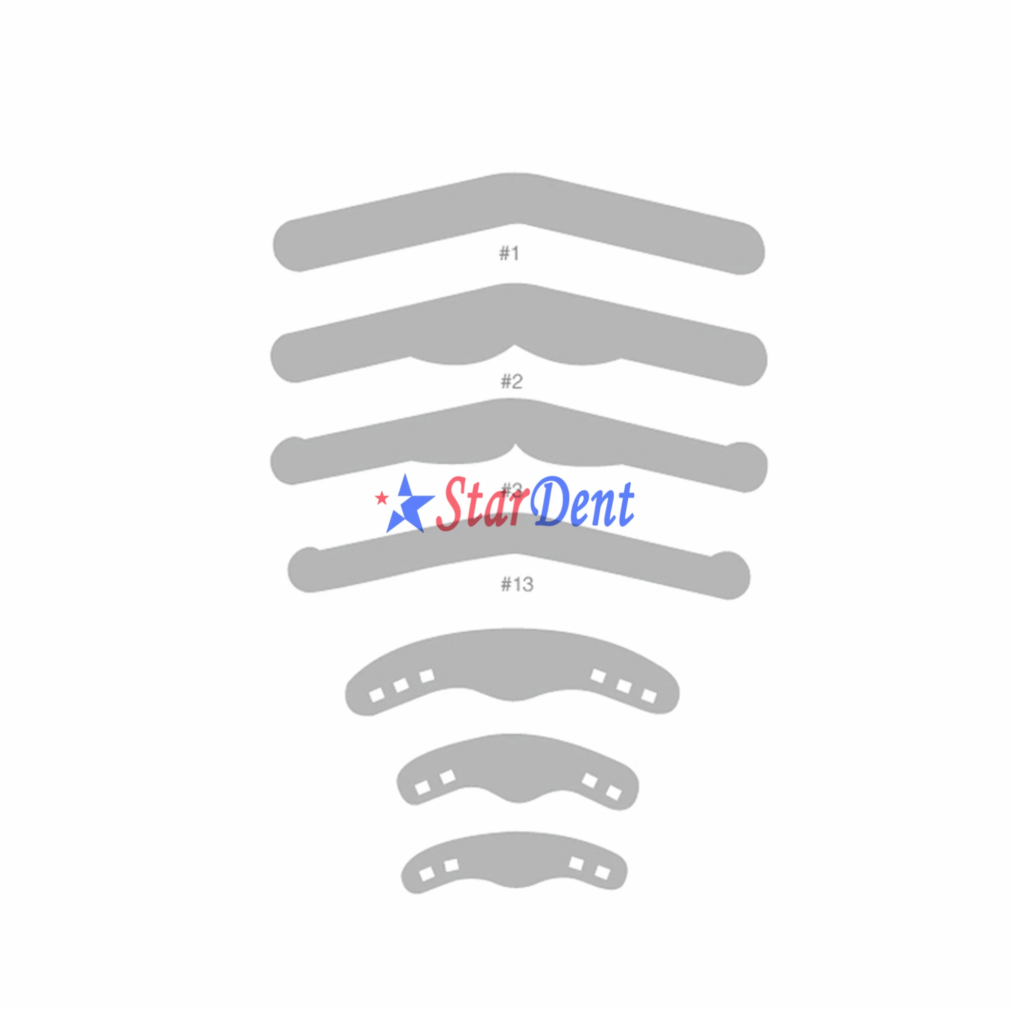 Dental Materials Surgical Instruments Different Size Stainless Steel Matrix Bands