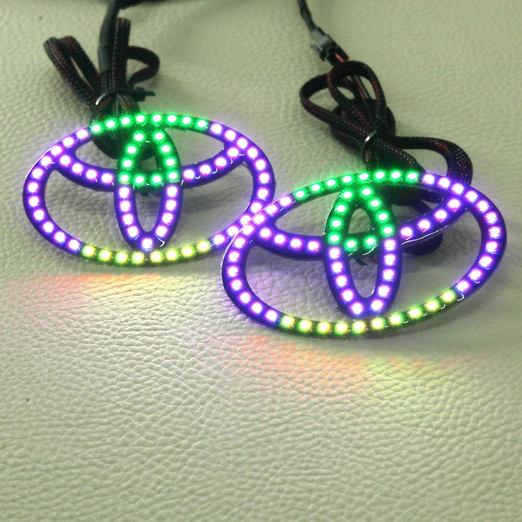 IP68 Waterproof Car grill Toyata led emblem logo light for toyota accessories
