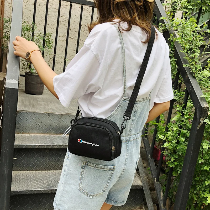 Women Canvas Japan Style Girl Small Shoulder Bags Female Messenger Crossbody Student Bag Purse Phone Bag