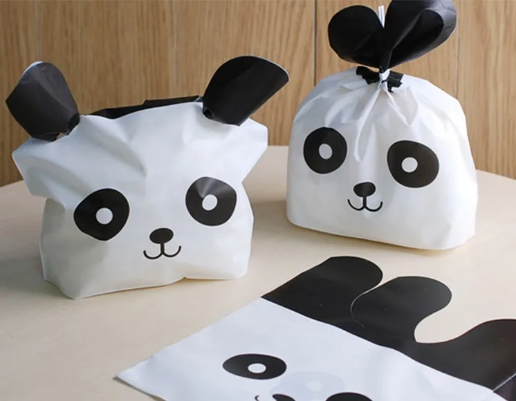 14*18cm   Cat Panda Rabbit  Cute Candy Cake Bags Baking Packaging   Biscuit Snack Baking  Cookie Bag Mylar Bags