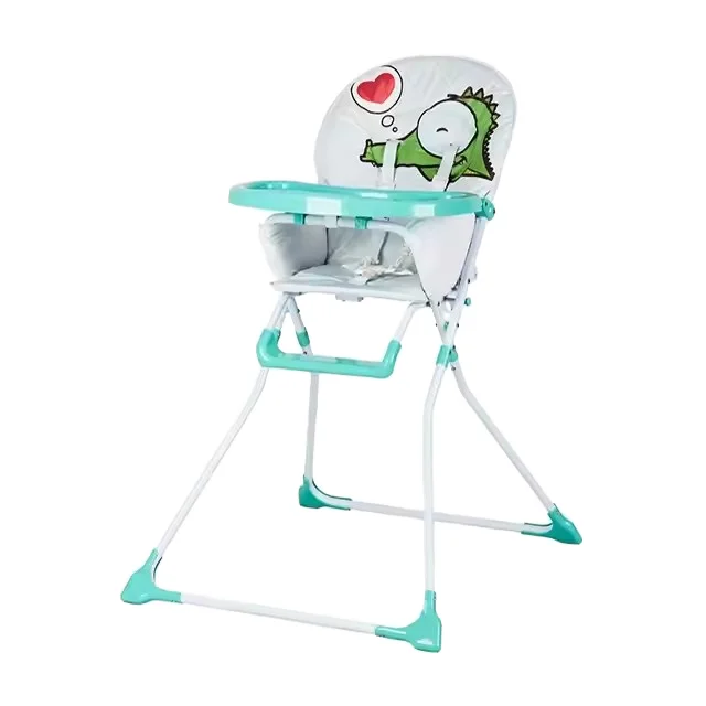 Convenient & Practical Foldable And Customized  Baby Feeding Chair with Large Front Tray For Feeding Baby