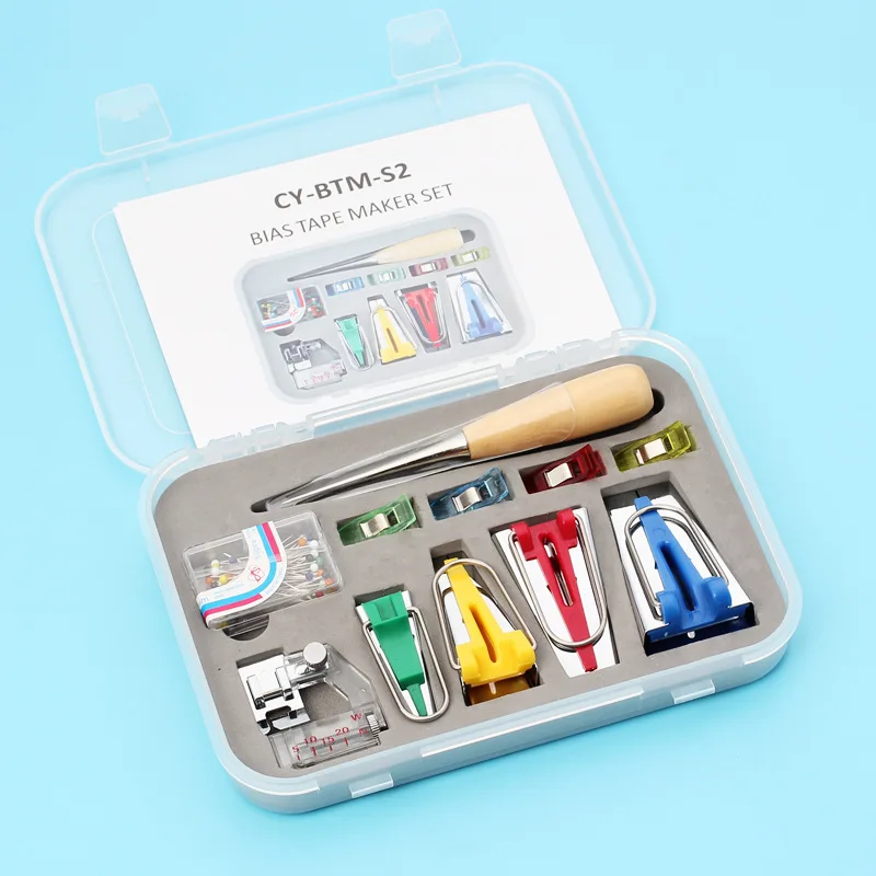 Bias Tape Maker Set Patchwork Tool Bias Tape Maker Edger 6/12/18/25mm Sewing Machine Tool Accessories