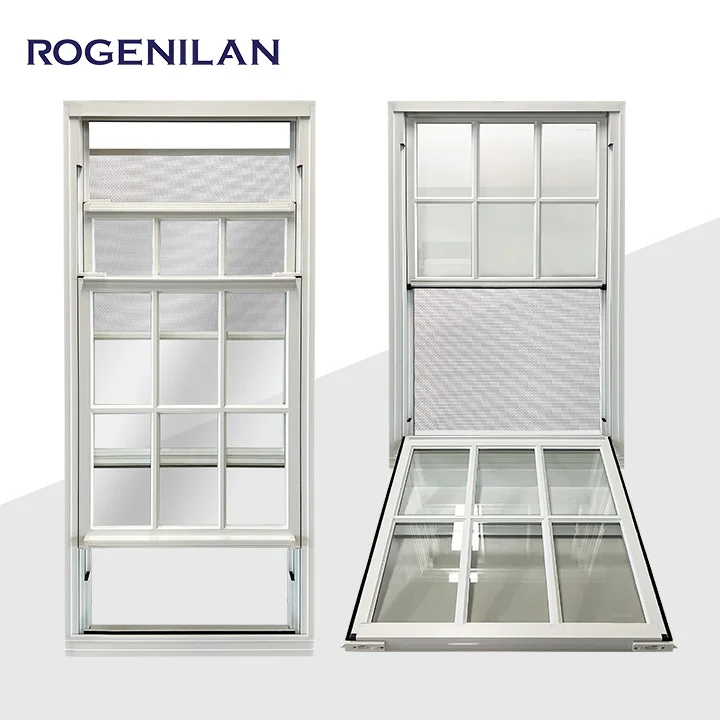 Aluminum windows aluminum frame Vertical sliding Windows hung window