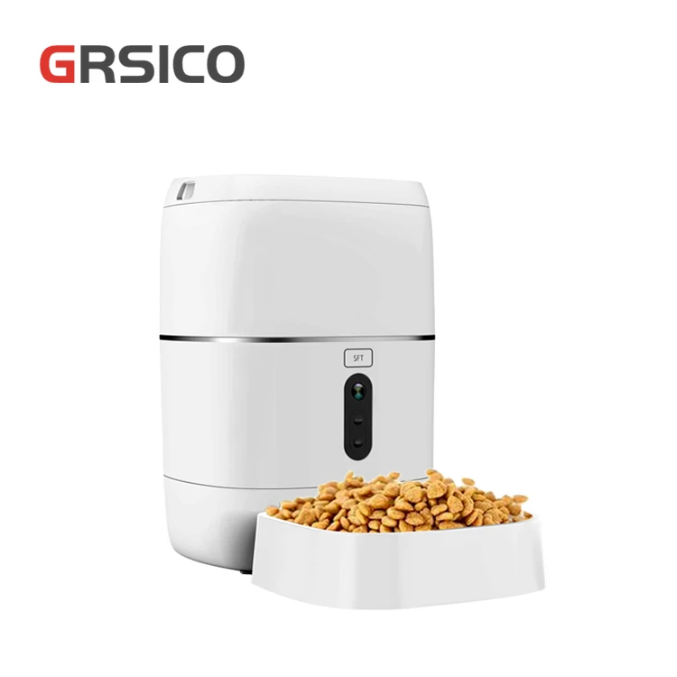 Tuya App Wireless Wifi Remote Control Smart Automatic Pet Feeder Supports Real-Time Video and Voice Intercom