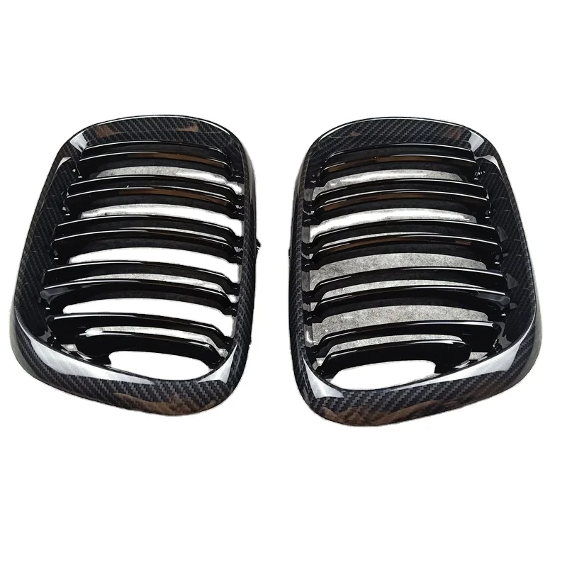 Передняя решетка радиатора для автомобиля из АБС-пластика, B-mw X5 E53 1999-2003, глянцевая черная решетка радиатора для E53, 1 пара