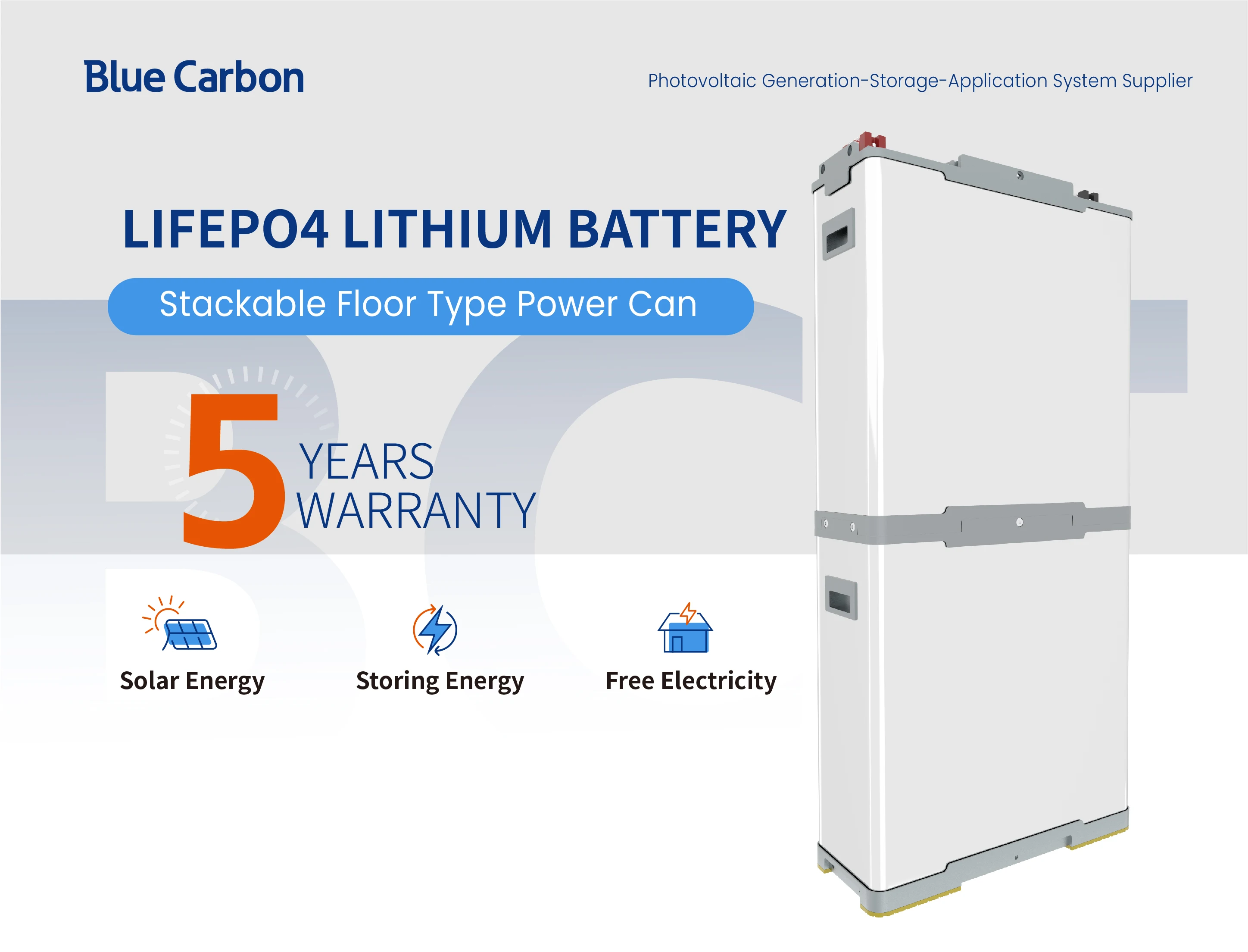 Blue carbon battery 48v 200 ah 10KWh Solar Battery rechargeable off grid power supply with Built-in BMS LiFePo4 Lithium battery