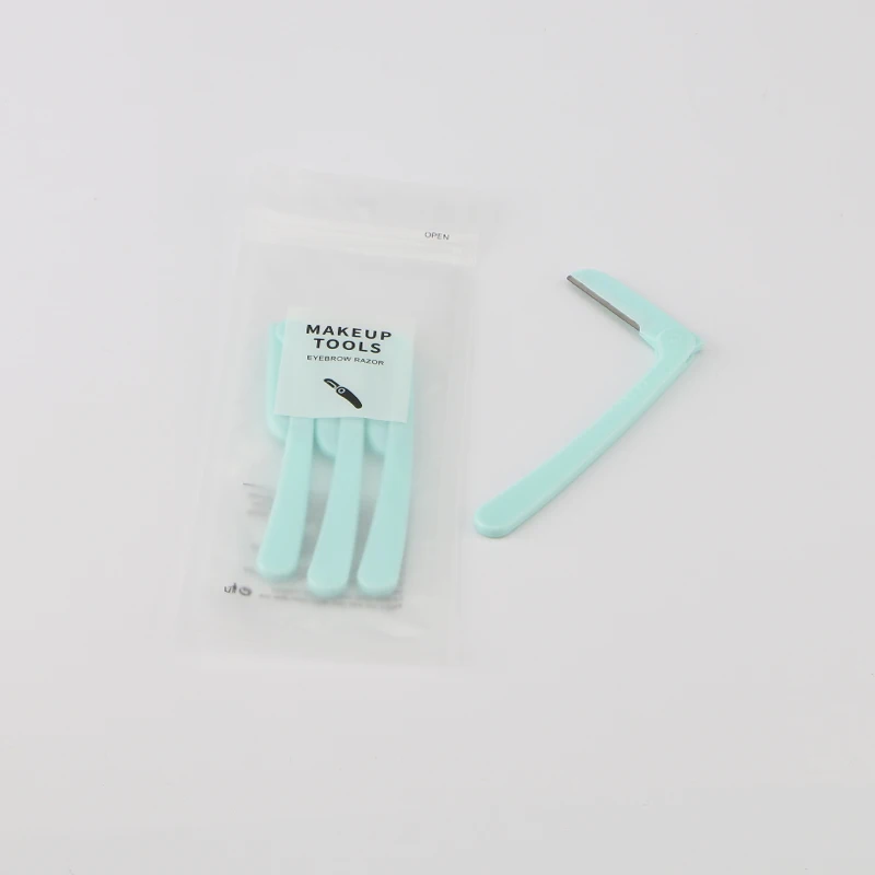 D108 portable and fold-able private label facial hair trimmer safety sharper eyebrow grooming razor
