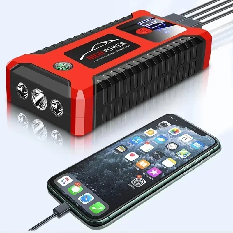 Portable Charger Starting Emergency Tool Multi-function Battery With Tire Inflator Portable 12v OEM Passenger Car Jump Starter