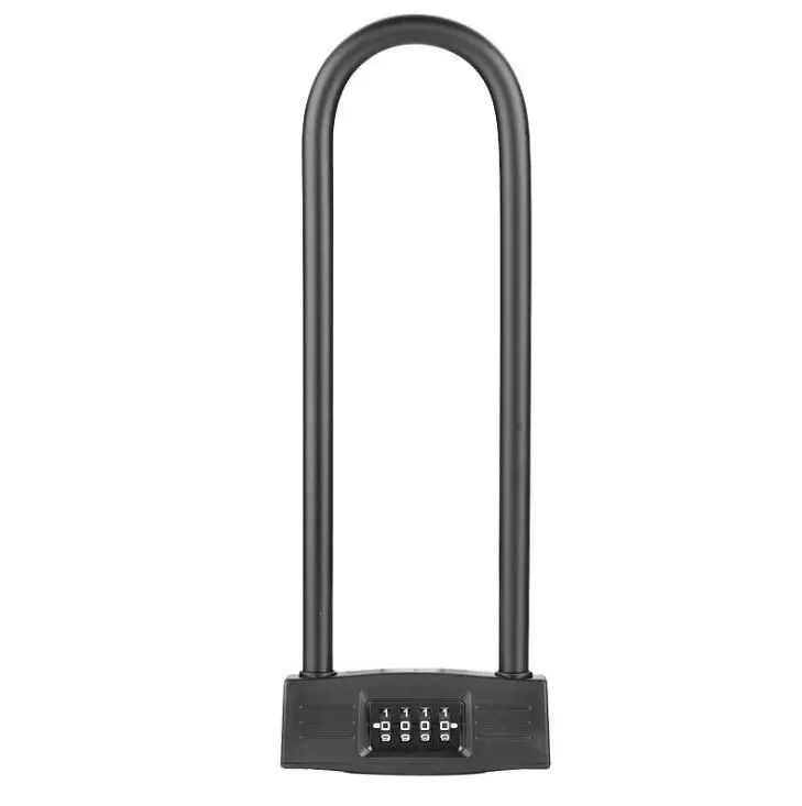 YH2146 Lengthened 4-bit U Combination Lock Shop Glass Door Handle Bicycle Motorcycle Combination Lock