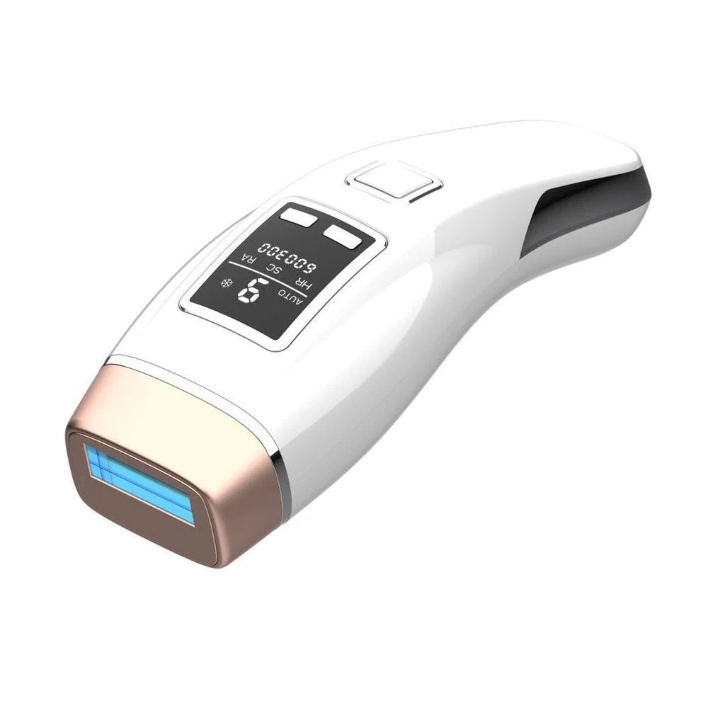 Customized Logo Printed Multi-fuction Home IPL Laser Device LCD Screen 600,000 Flash  Ice Cool IPL Hair Removal