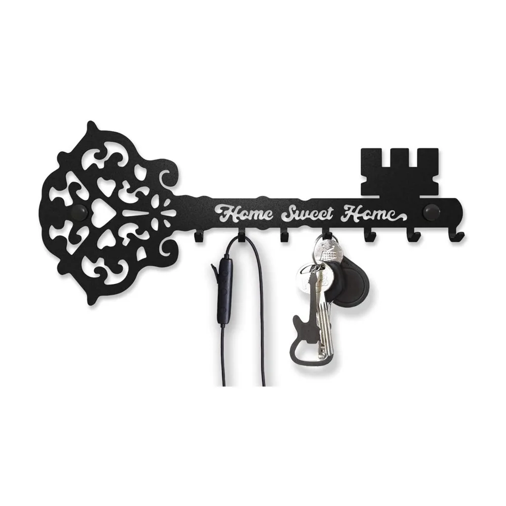 Custom Metal Wall Hanging Key Holder Wall Mounted Key Hanger Rack Metal Key Hook