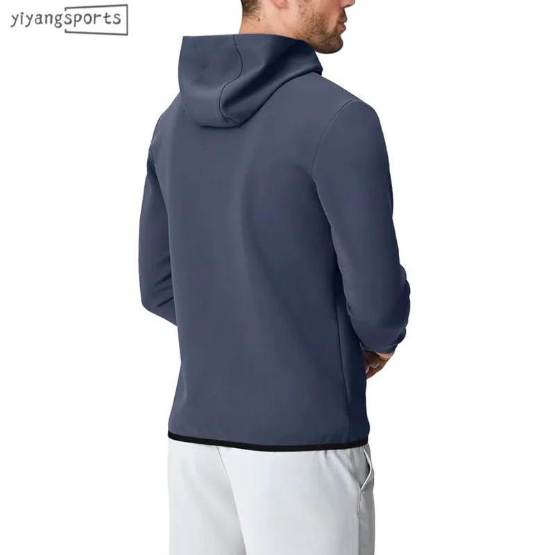Winter long sleeve cotton polyester 1/4 Zip Sweatshirt jumpers sports clothes gym golf pullover hoodies men