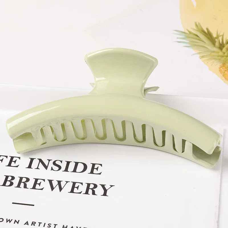 Wholesale Custom MOQ Fashion French Bath Large Polishing Bulk Hair Grip Banana Hairgrip Hair Claw Clips