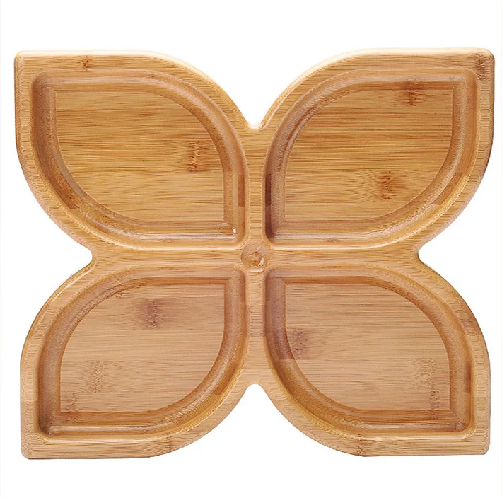 Latest Design Natural Bamboo Wooden Food Serving Cutlery bamboo serving platter for Sale