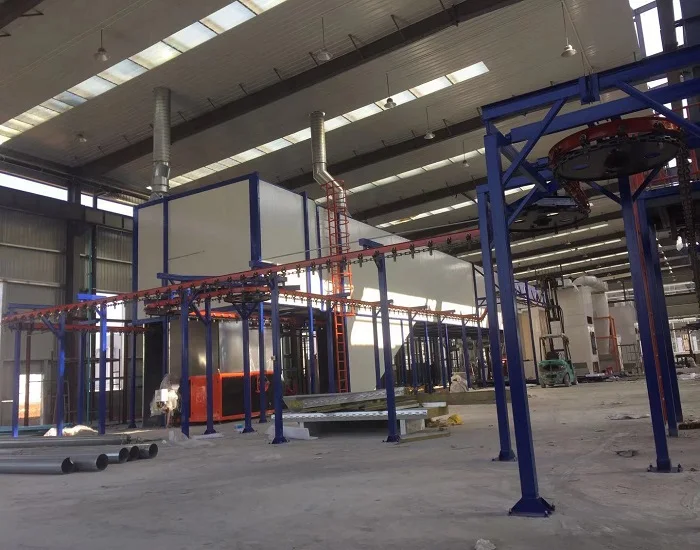 Continuous color coating line steel pipe coating line