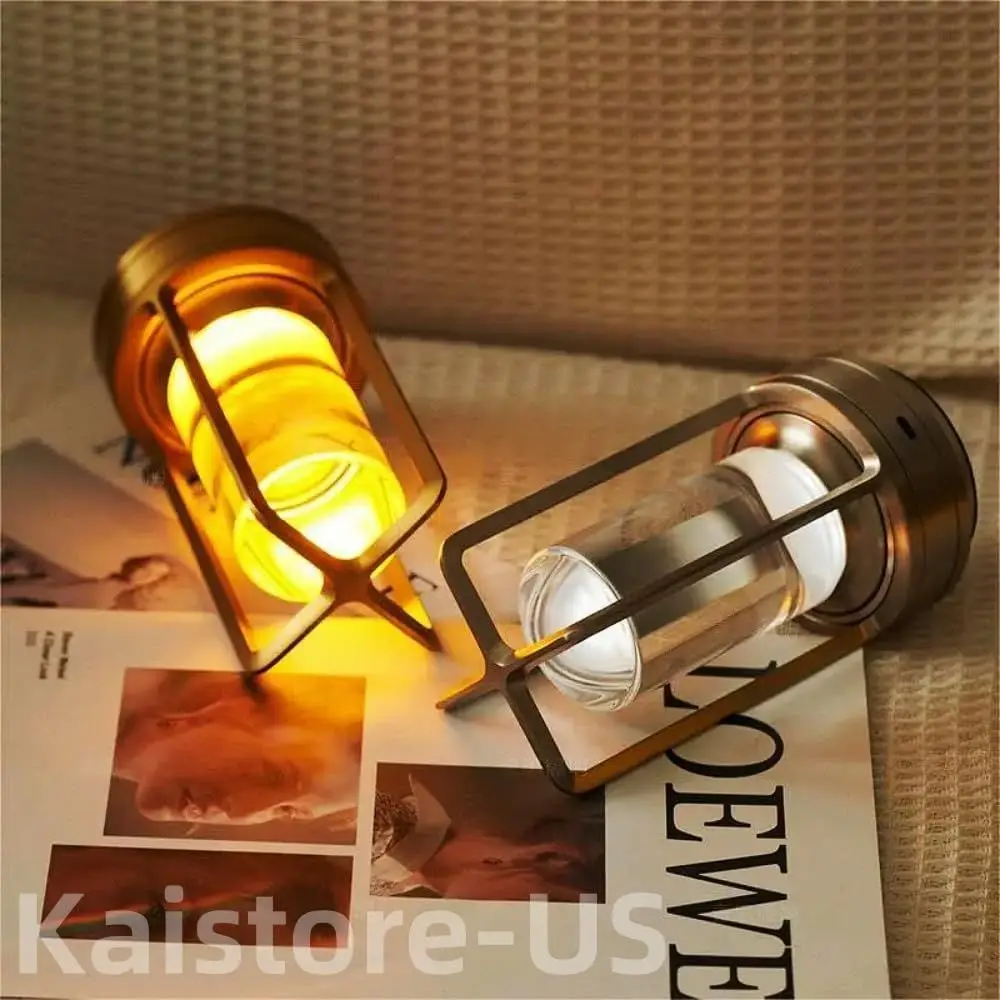 Cordless LED Table Lamp with Dimmer Built-in Rechargeable Battery 3-Level Brightness Patio Table Lamp