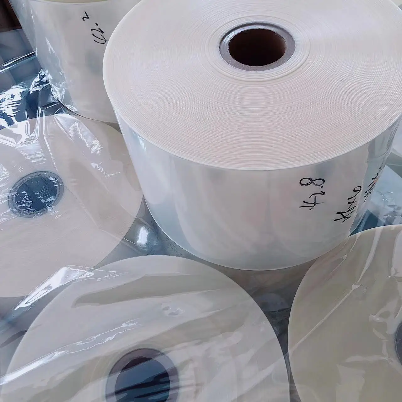 40/45/50/55mic PETG/PVC Heat Shrink Film for Printing Shrink Labels High Shrinkage Shrink Film Flexography Intaglio printing