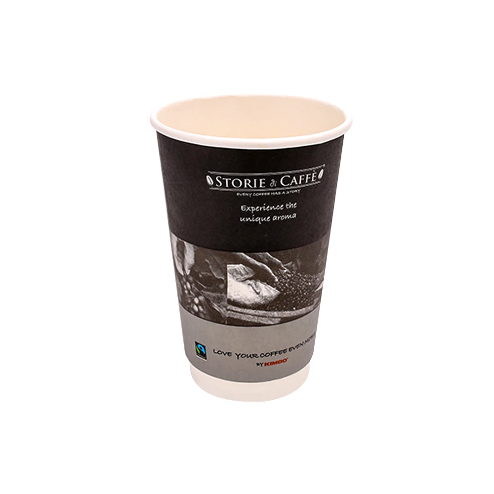 Disposable eco take away double wall coffee paper cups