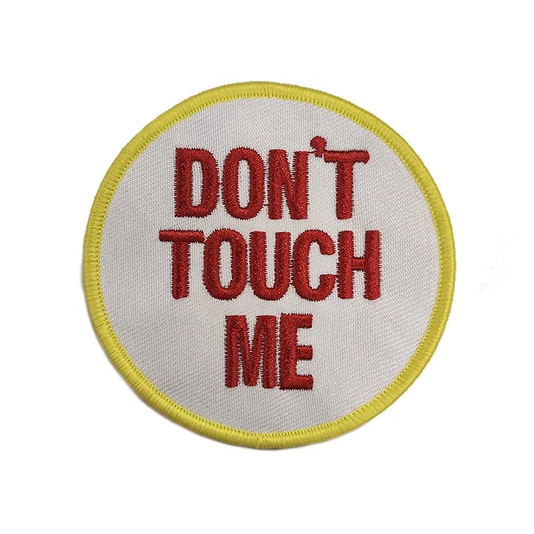 Custom heat press clothing patches custom embroidery patch