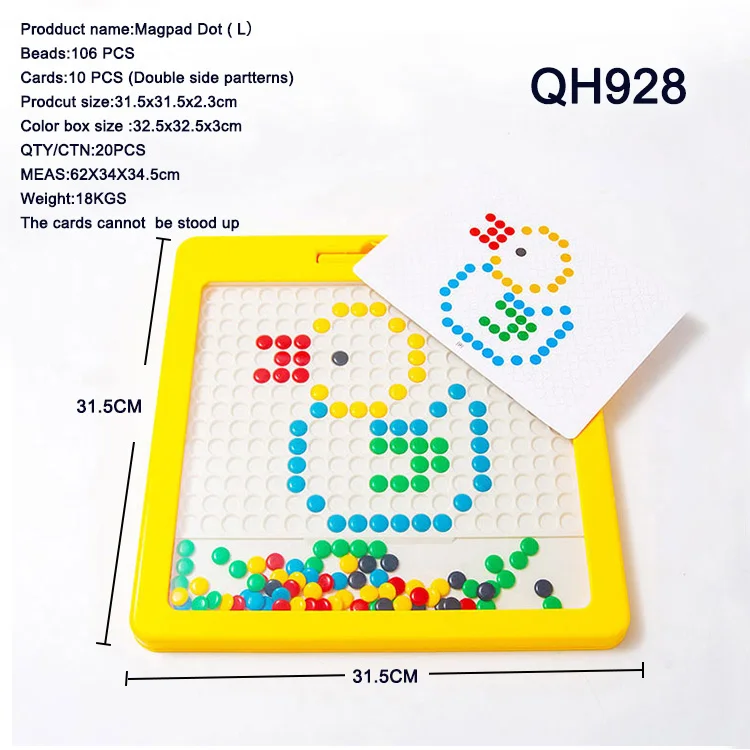 Лидер продаж Прямая поставка с завода цветные шарики из шоколада магнитная доска для рисования Magpad Dot