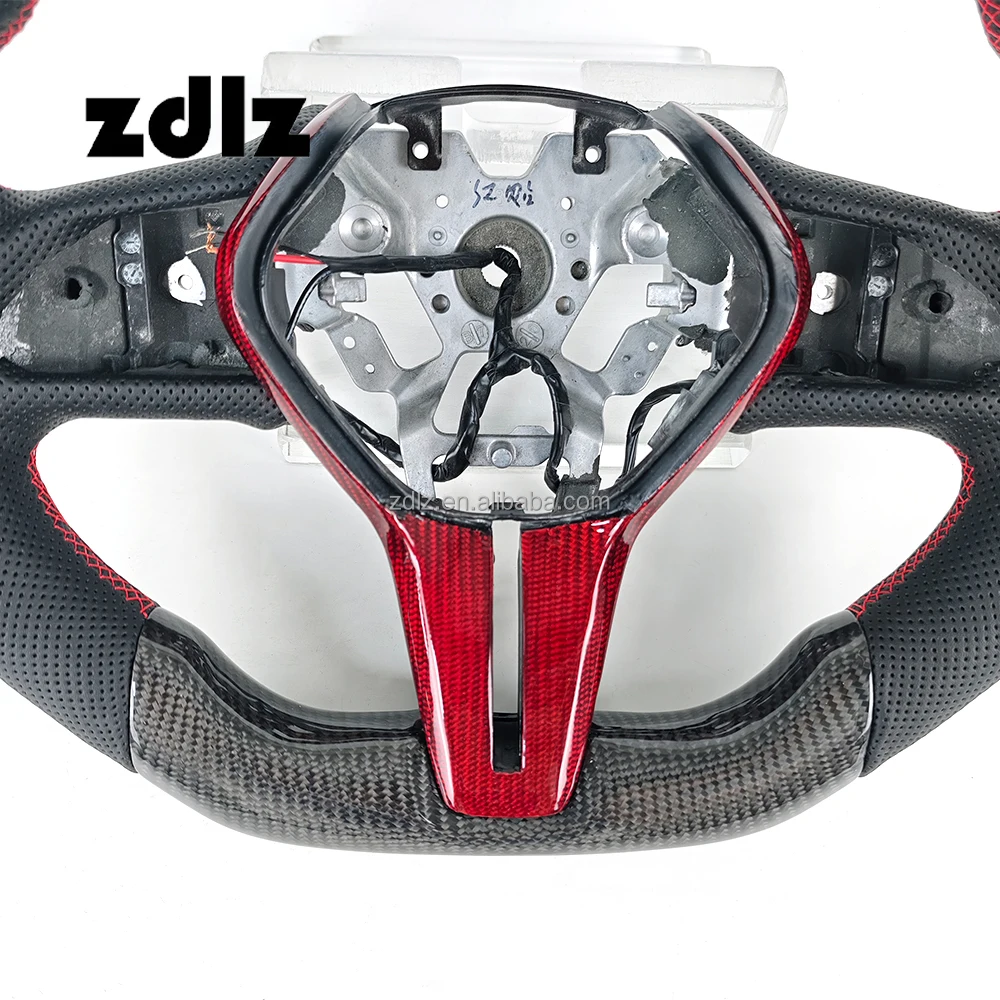 Carbon fiber steering wheel fit for Infiniti Q50L Q60 Q70 QX30 QX50 car steering wheel custom perforated leather steering wheel