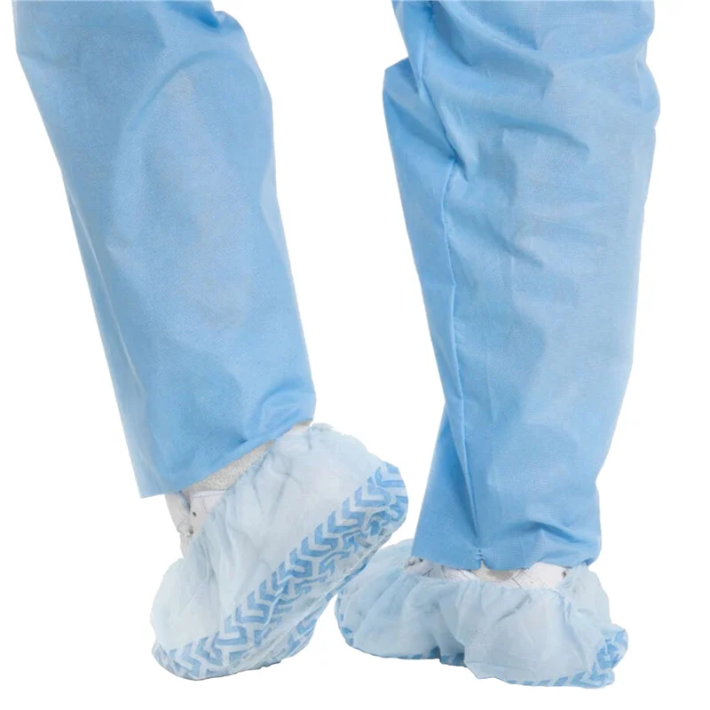 Household Indoor Boot Shoe-Covers Non-Woven Anti-Slip Shoes- Cover Reusable Resistant Breathable Shoe-Cover