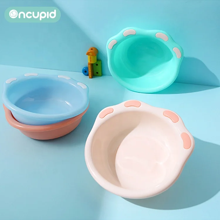 Cartoon Cat Paw Baby washbasin Portable Travel wash Basin Suitable for Kids and Infants Collapsible wash Basin