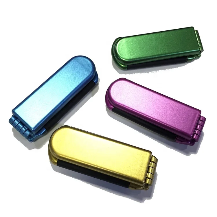 Custom Mini Travel Portable Plastic Hair Comb Nylon Bristle Pocket Mirror Folding Hair Brush Comb Product