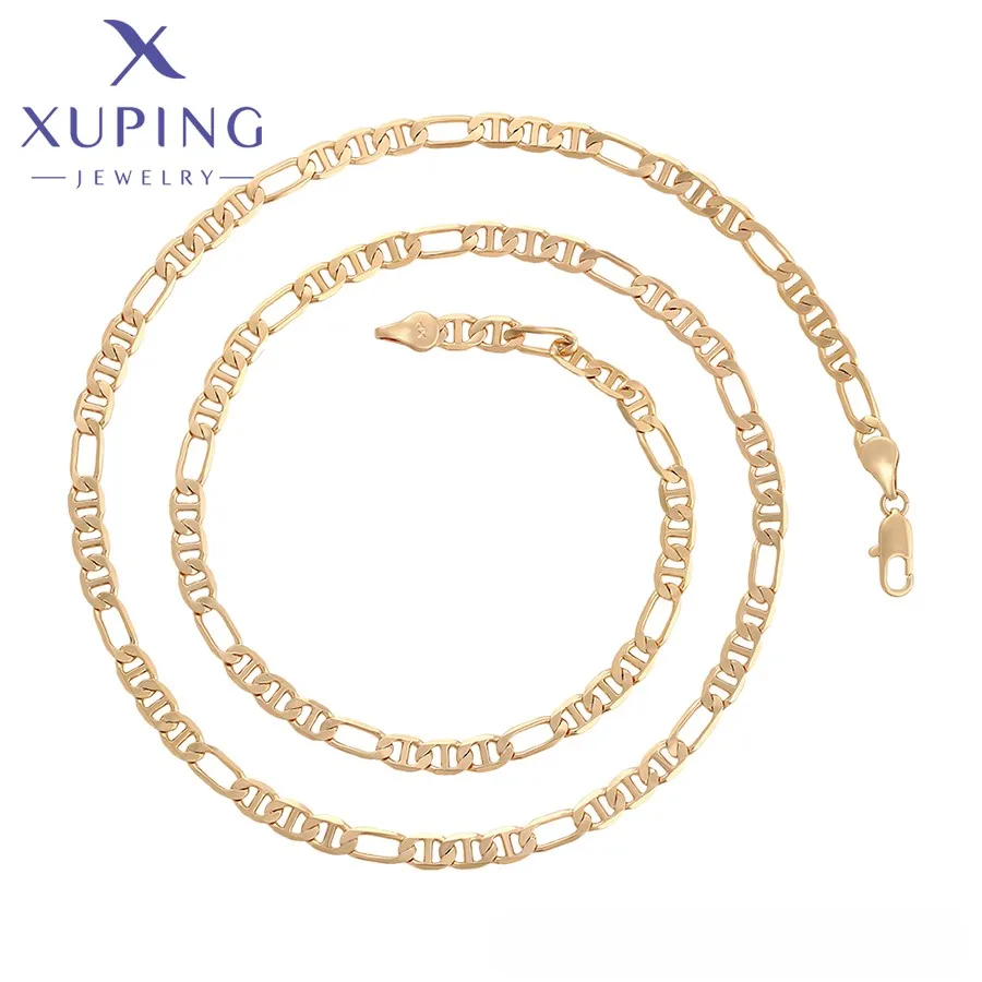 X000863369 XUPING ювелирные изделия 18K золотистого цвета ожерелье модное простое очаровательное звено цепи ожерелье для женщин