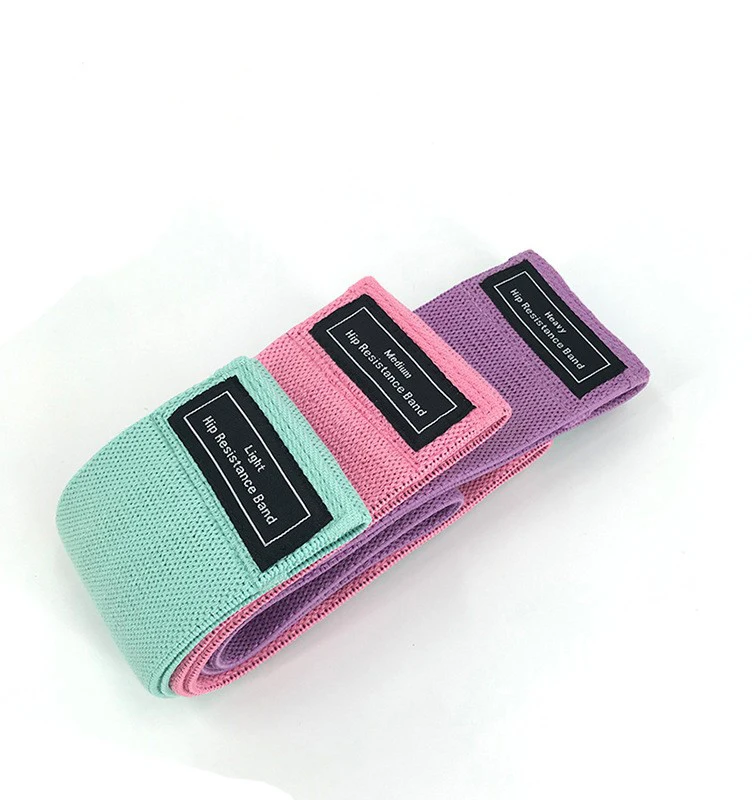 Wholesale Custom Fabric Fitness booty resistance hip exercise bands