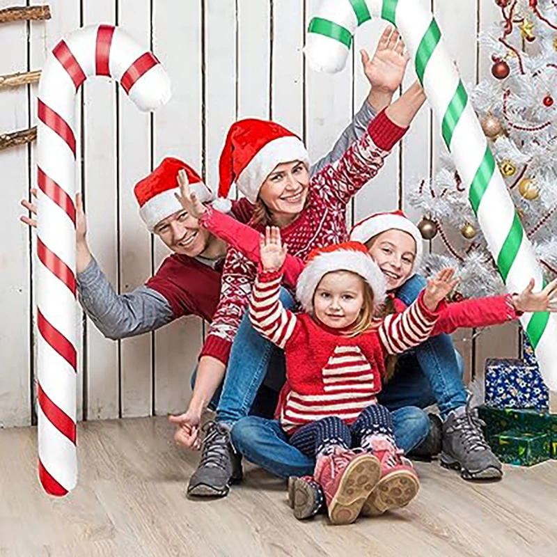 Christmas Inflatable Candy Canes Inflatable Candy Sticks for Christmas Indoor Outdoor Party Decorations