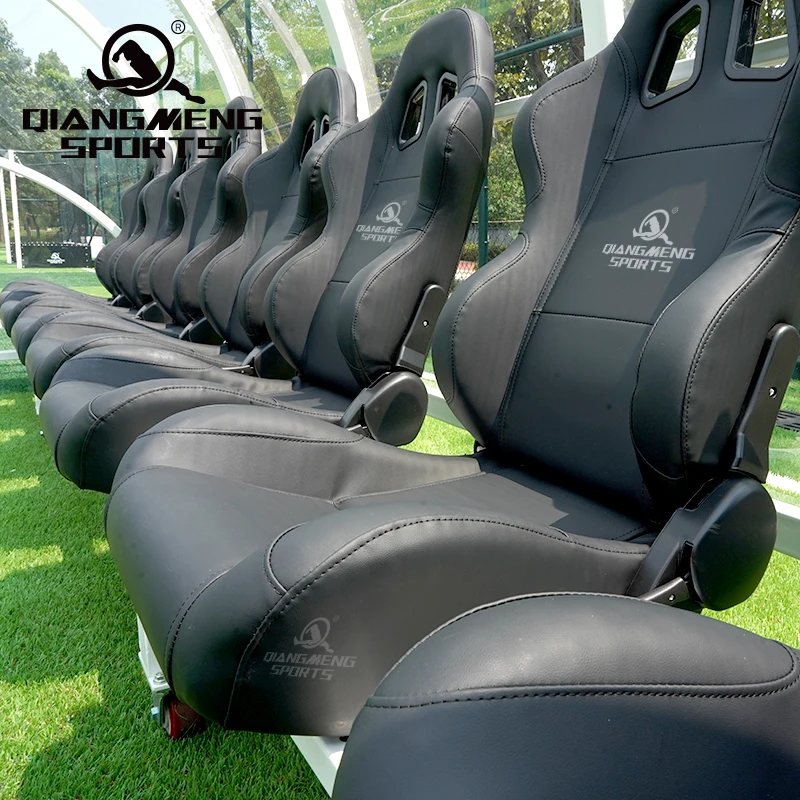 7 Person Portable luxury VIP Football Team Shelter with Racing Car Seats  Color customized Portable soccer dugouts