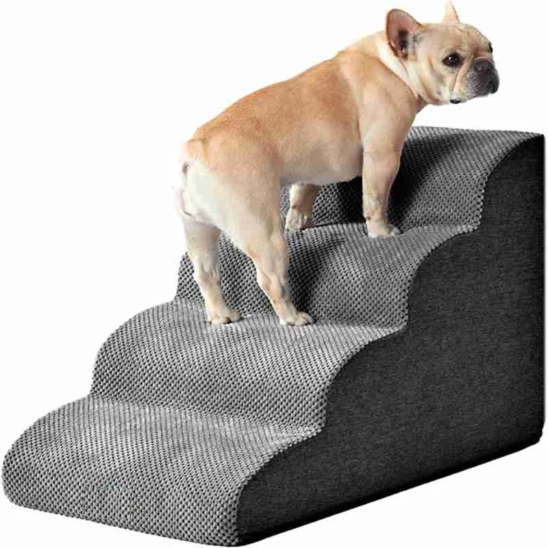 Hot Sale Dog Stairs Dog 4 Steps for Dogs Non-Slip Pet Ramp for High Beds Or Couch
