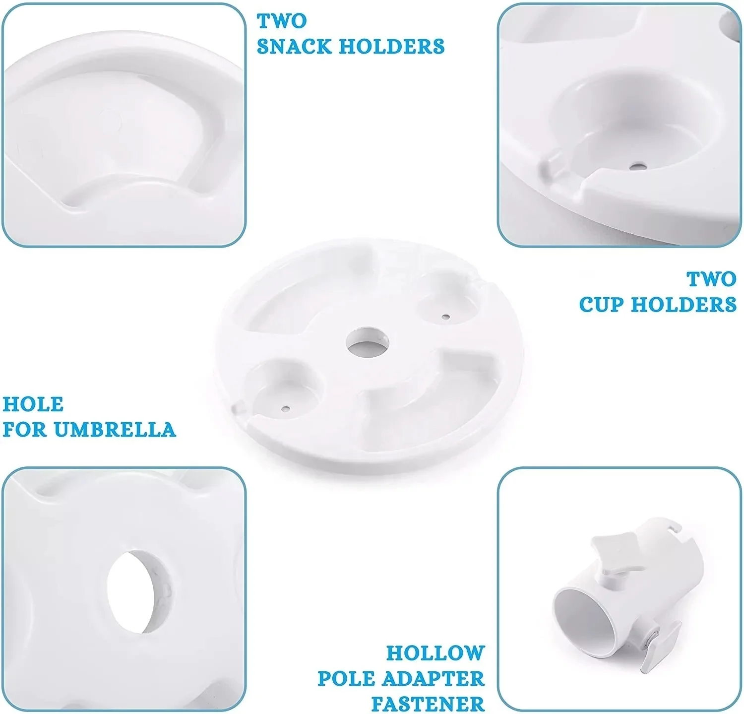 Plastic Beach Umbrella Table Sun Umbrella Table Beach Umbrella Holder Table Tray